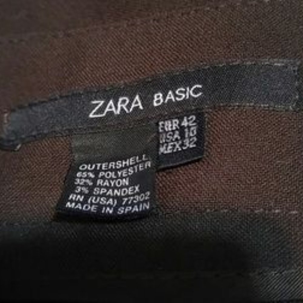 Zara Basic Pencil Hidden Back Zip - image 2